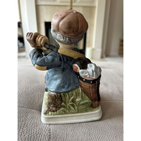 Waco 8" Golfer Man with Moving Head Music Box Plays IT'S IMPOSIBLE Figurine - Picture 3 of 8